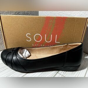 Soul Naturalizer Gift women’s Flats slip ons‎ black Size 10 wide foam insole